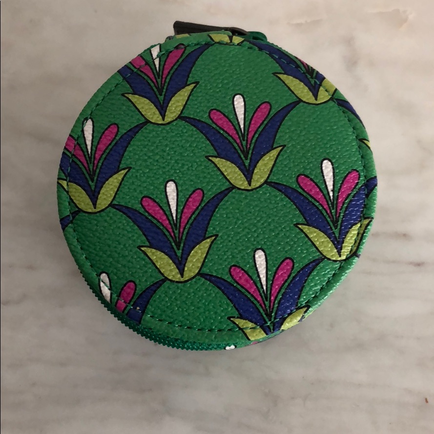 Vera Bradley Emerald Travel Jewelry Case